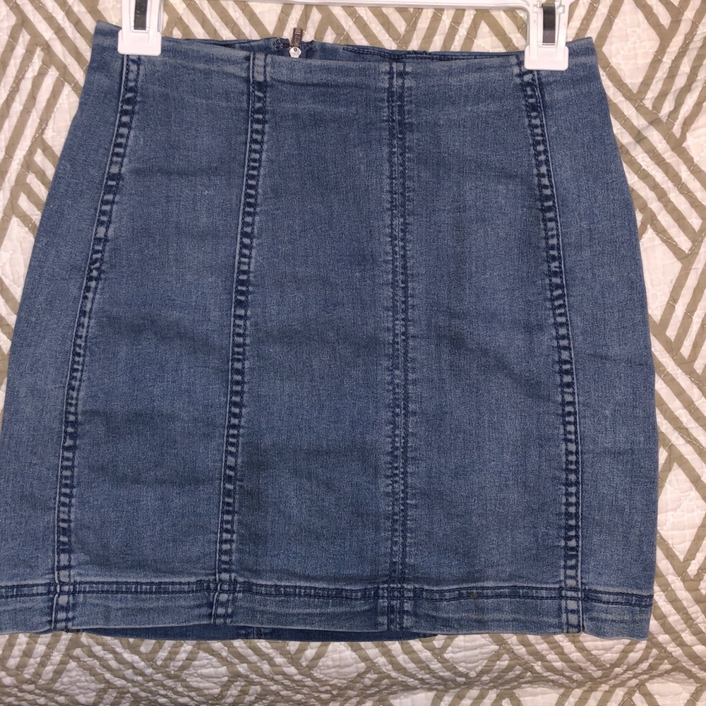 Free People Modern Femme Mini Denim skirt